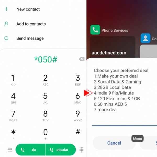 Method 2: Check Through the USSD Menu